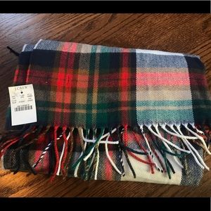 J.Crew Classic plaid scarf